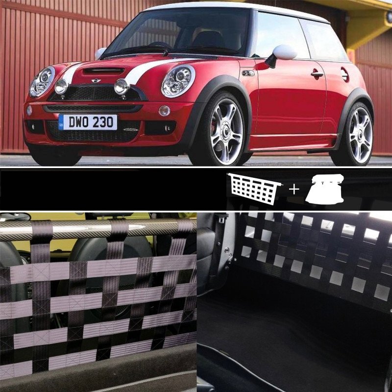 Clubsport Komplettset - Strebe mit Netz und Teppich für Mini R50 / R53 Cooper S - JCW